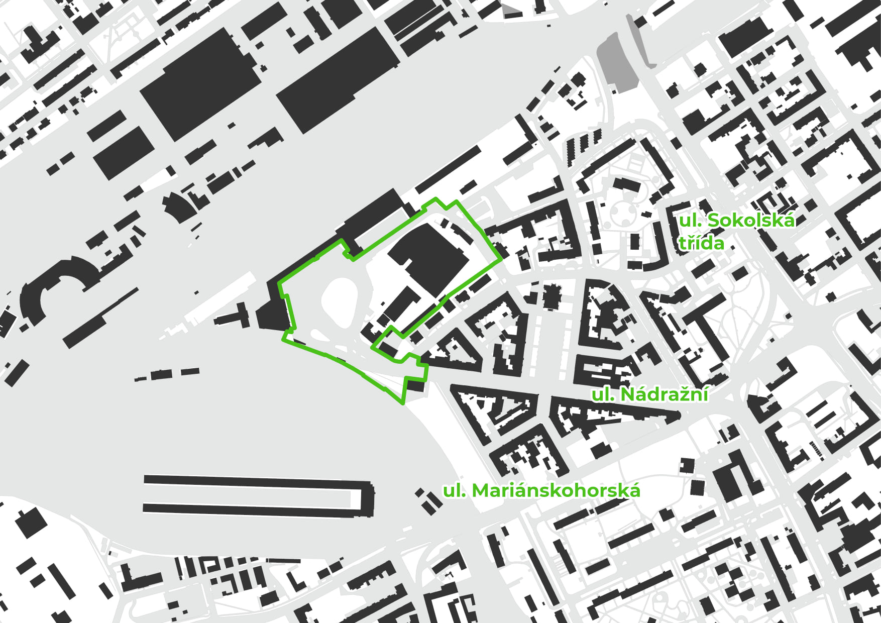 Situační mapka řešeného území. Zdroj: MAPPA